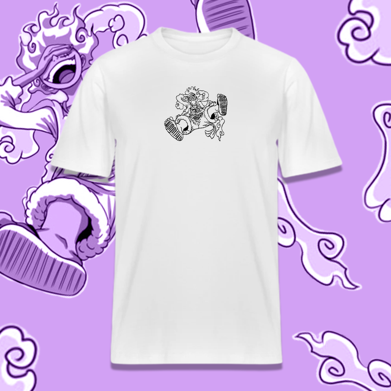 T-Shirt Brodé | Luffy Gear 5 | One Piece